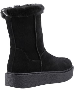 Hush Puppies Becca Mid Stiefel Aus Wildleder - Schwarz