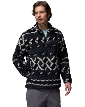 Columbia Rugged Ridge High Pile Half Zip Fleece Pullover - Black