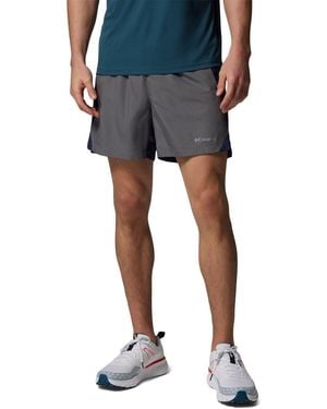 Columbia Three Pitch Polyester Activewear Shorts - Blue