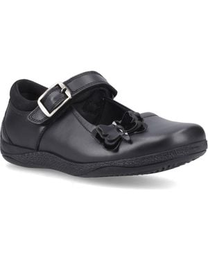 Hush Puppies Julie Ballerina Leather Shoes - Black