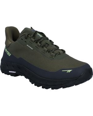 Hi-Tec Altitude Lite Wp Synthetic Night/Charcoal/Lime Hiking Boots - Black