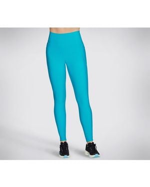Skechers Goflex Rib Nylon Sports Leggings - Blue