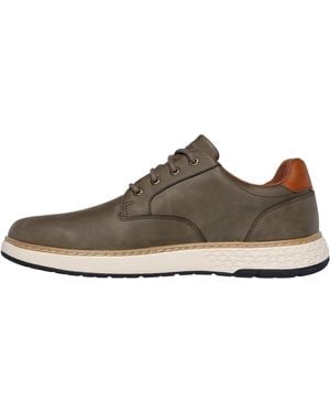 Skechers Garlan Pryor Schnürschuhe Aus Polyurethan - Braun