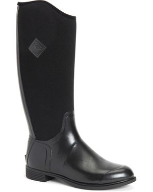 Muck Boot Derby Tall Botas De Agua Negras De Goma - Negro