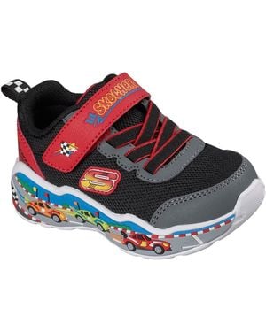 Skechers Play Scene Textile/ Trainers - Red