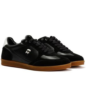 KARL LAGERFELD Kandidate Nft Leather Trainers - Black