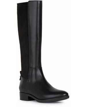 Geox D Felicity D Knee High Boots - Black