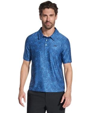Skechers Go Dri All Day Printed Polo Shirt - Blue