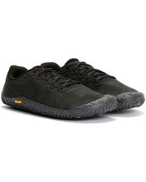 Merrell Vapour Glove 6 Leather Trainers - Black