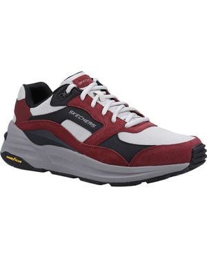 Skechers Global Jogger 237200-Bugy Lace Up Shoes - Red