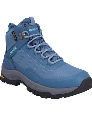 Hi-Tec Storm Expedition Sport Synthetic Mid Hiking Boots - Blue
