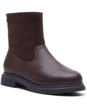 Hush Puppies Charlotte Leather Boots - Brown
