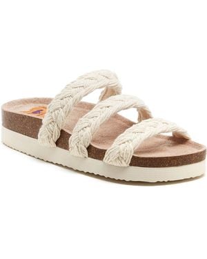 Rocket Dog Ashley String Braid Cotton Natural Sandals - Metallic