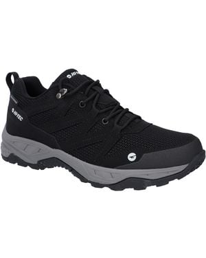 Hi-Tec Saunter Wp Synthetic Mesh Hiking Boots - Blue