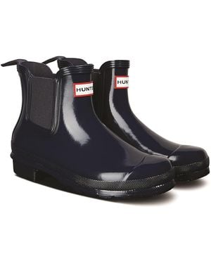 HUNTER Original Chelsea Gloss Botas De Agua De Mujer - Negro