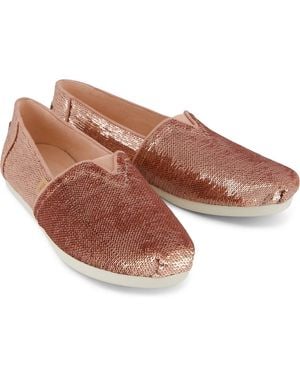 TOMS Alpargata Sequins Textile Espadrilles - Brown