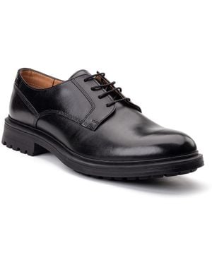 Base London Locke Leather Lace-Up Shoes - Black