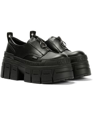 Buffalo Gospher Front Zip Lo Vegan Shoes - Black