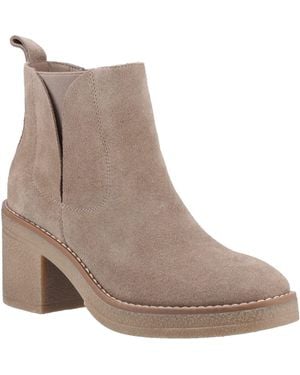 Hush Puppies Felicia Suede Heeled Chelsea Boots - Brown