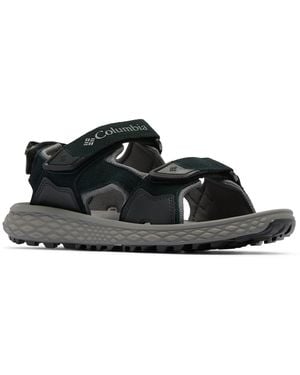 Columbia Konos Hiker 3-Strap Polyester Sandals - Black