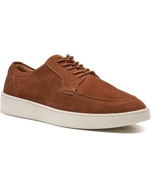 Hush Puppies Riven Lace Up Leather Lace-Up Shoes - Brown