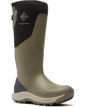 Muck Boot Woodland Pro Rubber Wellington Boots - Green