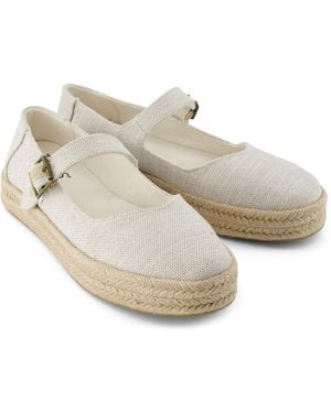 TOMS Carolina Mary Jane Nylon Espadrilles - Metallic