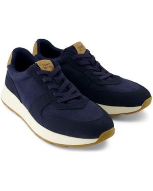 TOMS Trvl Lite Retro Leather Trainers - Blue