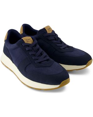 TOMS Trvl Lite Retro Leather Trainers - Blue