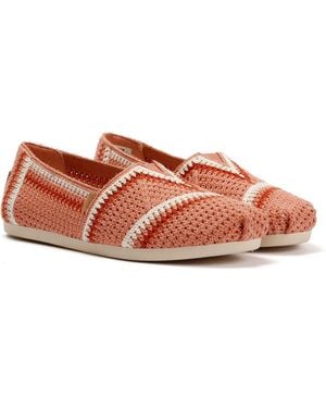 TOMS Alpargata Classic Cotton Medium Espadrilles - Red