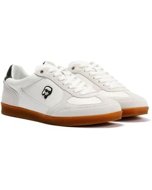 KARL LAGERFELD Kandidate Nft Leather Trainers - Natural