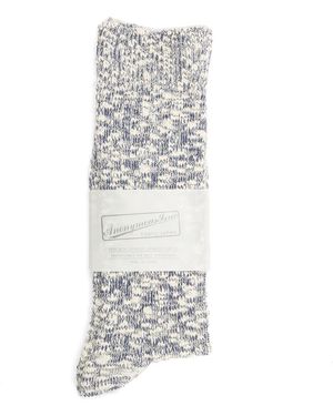 Anonymous Ism Lightweight Slub Crew Cotton Socks - Grey