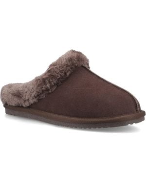 Hush Puppies Amara Suede Slippers - Brown