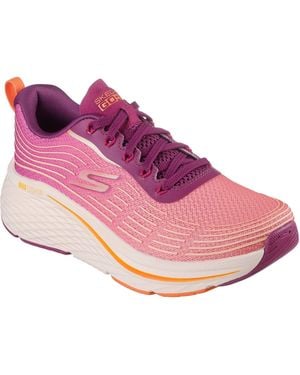 Skechers Performance Max Cushioning Elite 2.0 Alaura Textile Raspberry Trainers - Purple