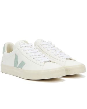 Veja Campo Chromefree Leather Extra Matcha Trainers - White
