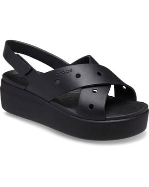 Crocs™ Brooklyn 4U Cross Strap Clogs - Black