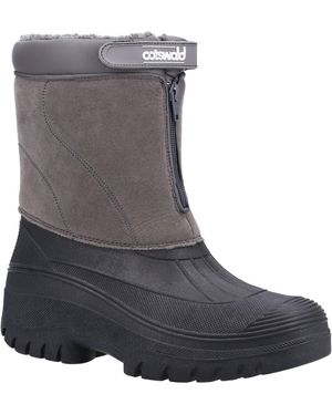 Cotswold Venture Synthetic Wellington Boots - Grey