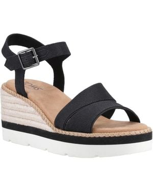 TOMS Darya Synthetic Sandals - Black