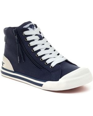 Rocket Dog Jazzin Hi Cotton Trainers - Blue