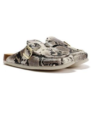 Original Penguin Preema Snake Clogs - Grey