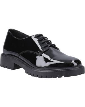 Hush Puppies Aubrey Leather Girls's Derby Shoes - Black