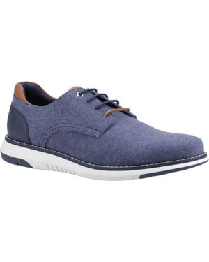 Hush Puppies Bruce Canvas Lace-Up Shoes - Blue