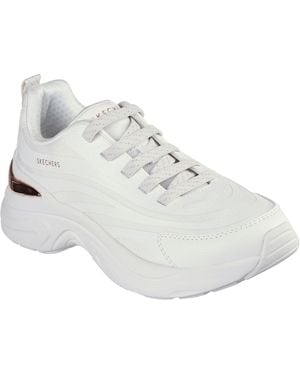 Skechers Hazel Step N Flow 177575-Wht Lace Up Shoes - White