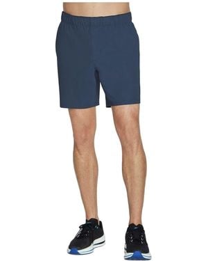Skechers Gostretch Ultra Nylon Activewear Shorts - Blue