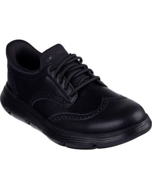Skechers Garza Sully Chaussures En Cuir À Lacets - Bleu