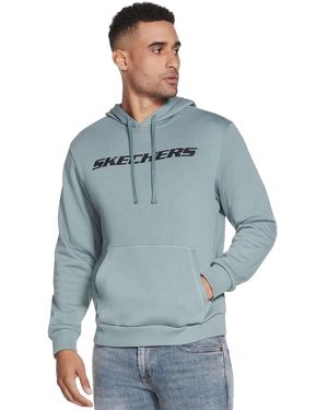 Skechers Heritage Cotton Hooded Sweatshirt - Blue