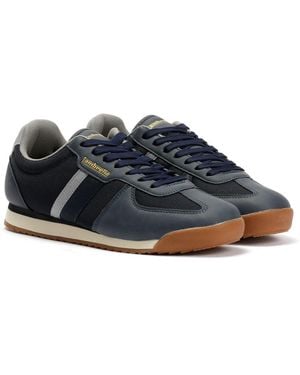 Lambretta Diego /Charcoal Trainers - Blue