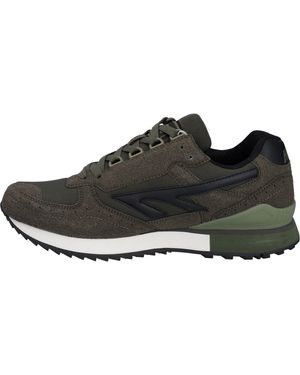 Hi-Tec Silver Shadow Pu Wildleder/Polyester Dunkel Schnürschuhe - Schwarz