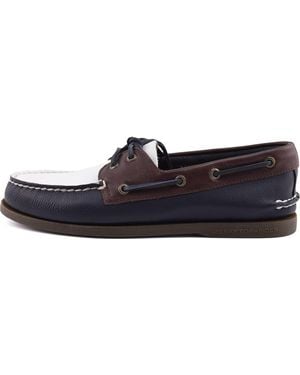 Sperry Top-Sider Authentic Original 2 Eye Bootsschuhe Aus Leder - Blau