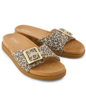 TOMS Marin Textile Oatmeal Sandals - Brown